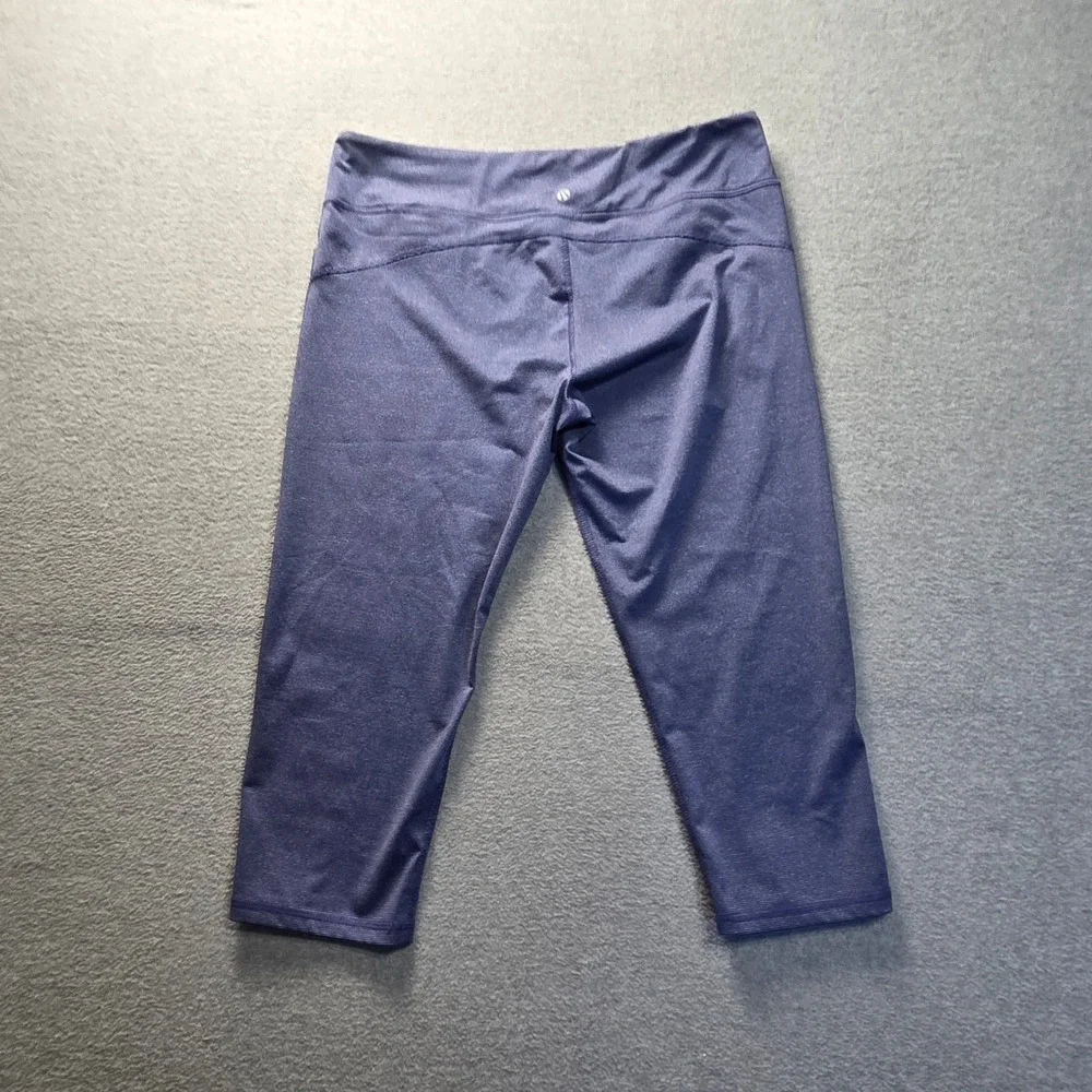 Marika Sport Capri Leggings Womens‎ XL Purple Workout Activewear Yoga Pants